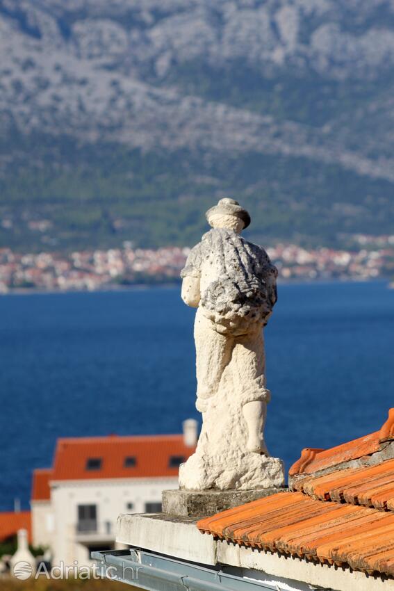 Lumbarda op de route Korčula (Južna Dalmacija)