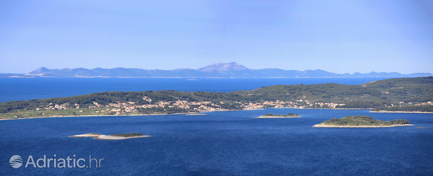 Lumbarda op de route Korčula (Južna Dalmacija)