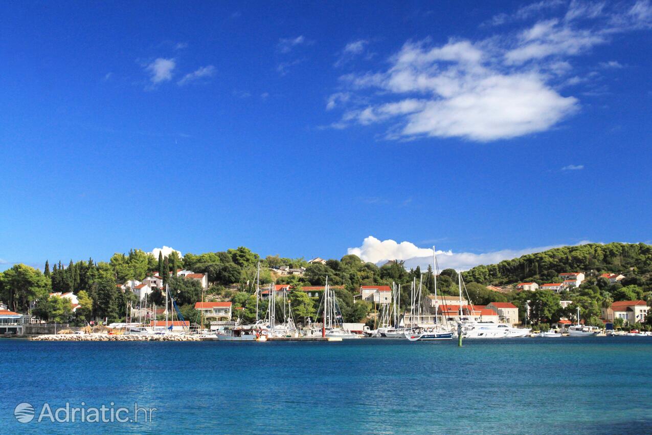 Lumbarda op de route Korčula (Južna Dalmacija)