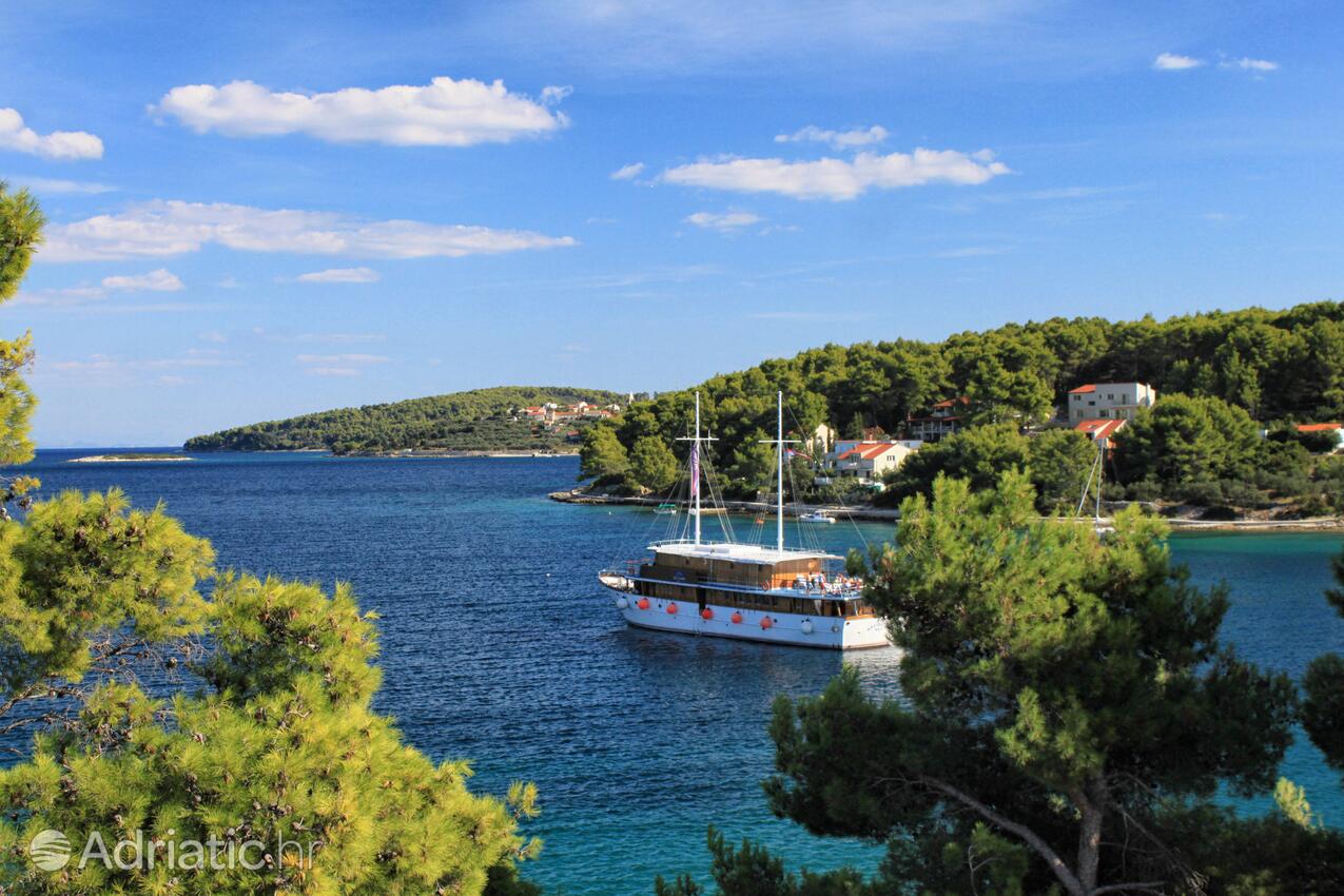 Lumbarda op de route Korčula (Južna Dalmacija)