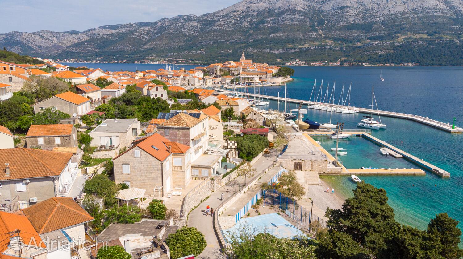 Korčula på otoku Korčula (Južna Dalmacija)