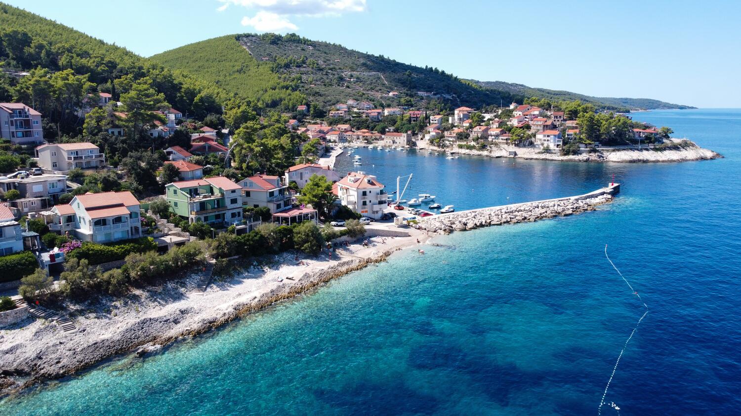 Prigradica на острове Korčula (Južna Dalmacija)