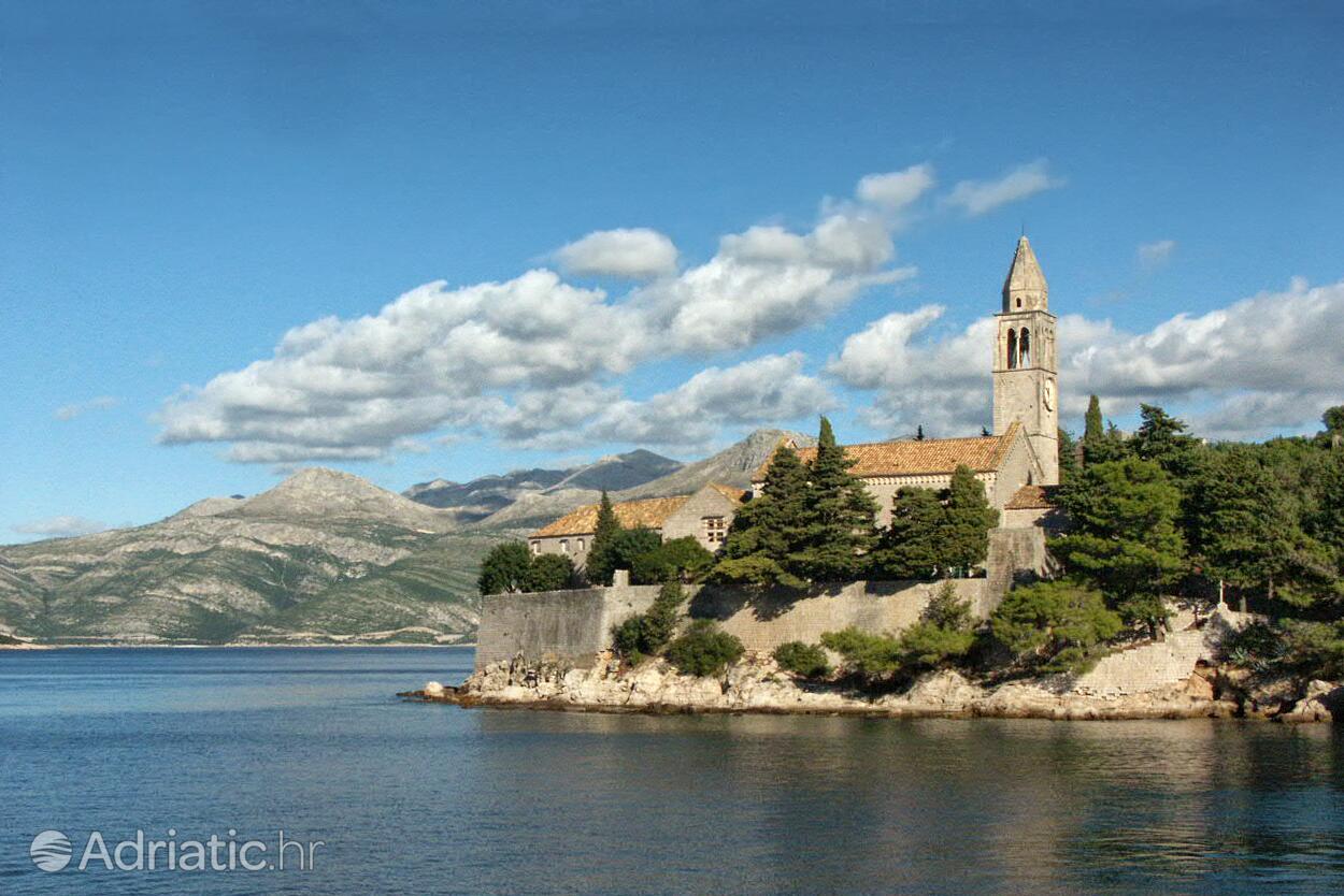 Lopud på otoku Elafiti (Južna Dalmacija)