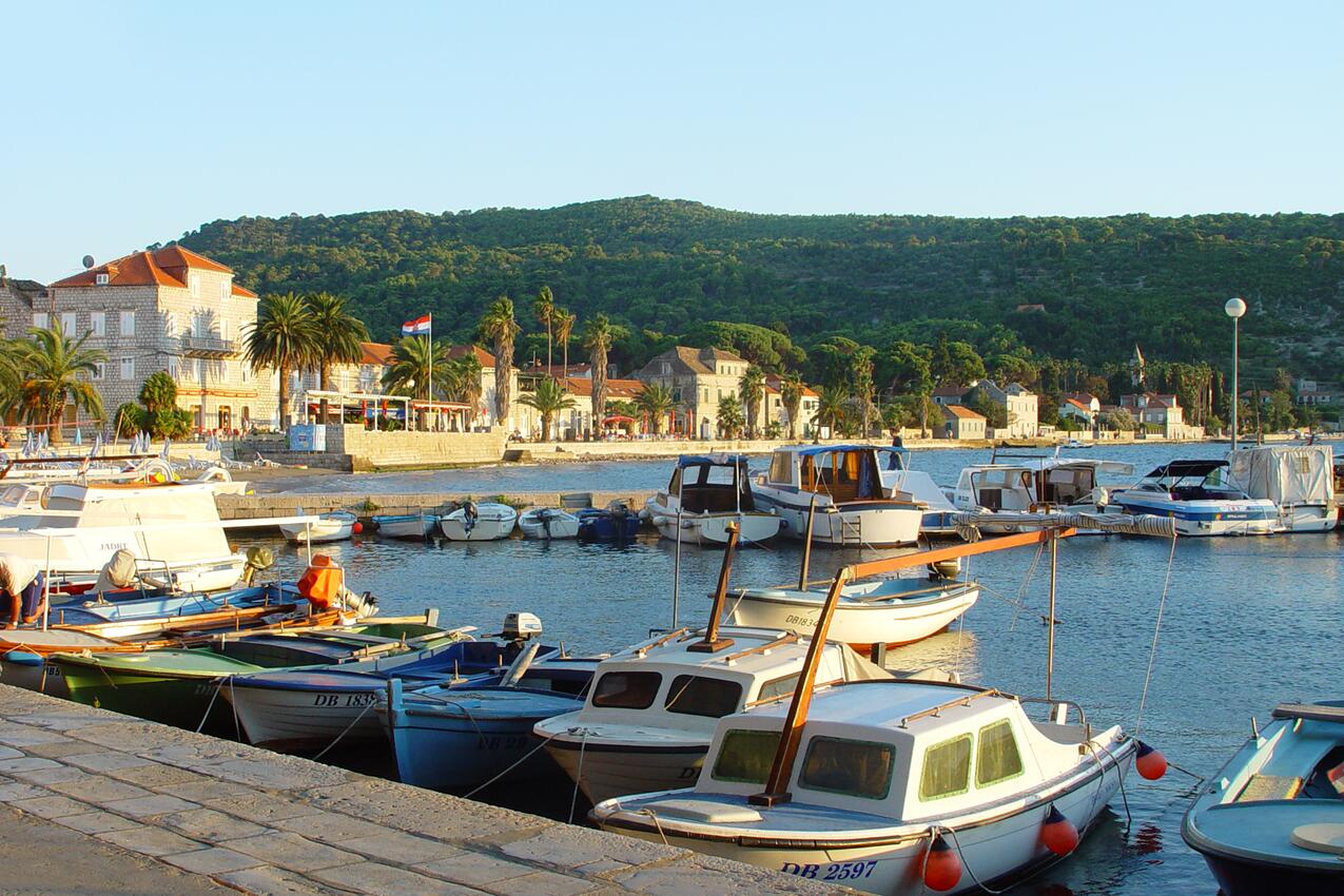 Lopud på otoku Elafiti (Južna Dalmacija)