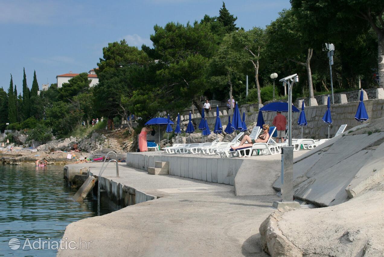 Plaže u blizini - Apartmani uz more Crikvenica