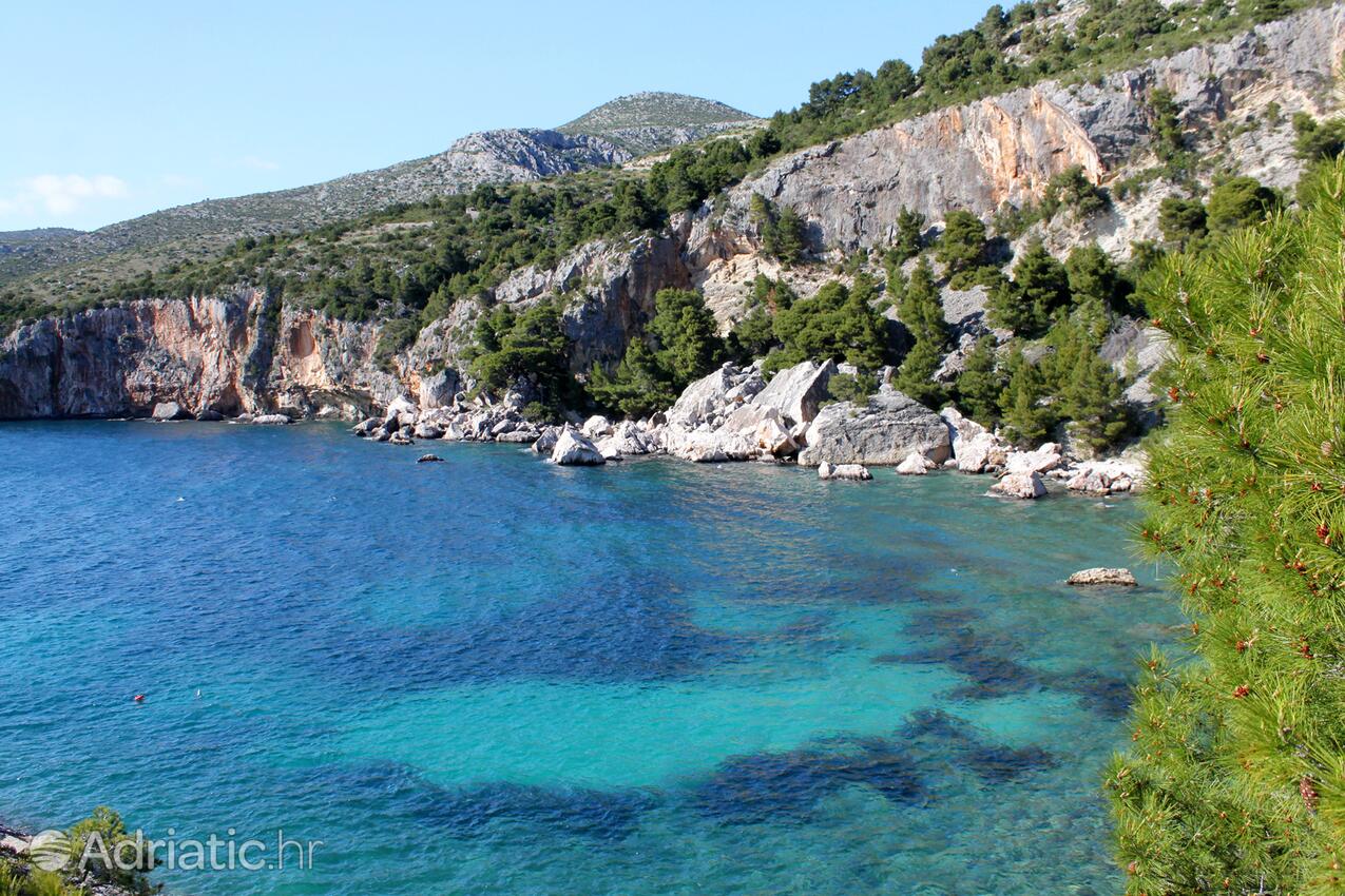 Zaraće (Dubovica) на острове Hvar (Srednja Dalmacija)