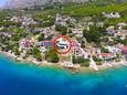 Zavode, Omiš, Szálláshely 1021 - Apartmanok a tenger közelében kavicsos stranddal.