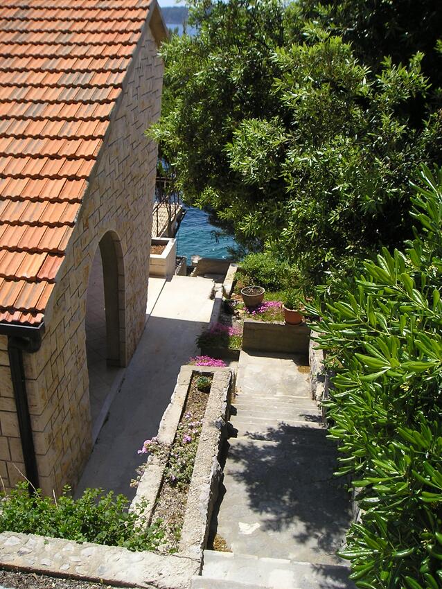 Courtyard - Apartments by the sea Prižba, Korčula