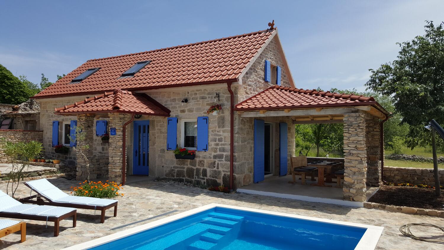 Casa con piscina per famiglia Puljane, Krka - 11688