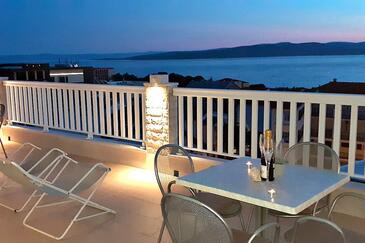 Apartamentos com terraço Baška Voda, Dalmácia Central
