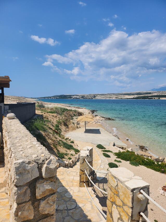Giardino - Casa dei pescatori accanto al mare Baia Prnjica, Pago - Pag
