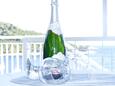 Saplunara, Terrace - view in the apartment, (pet friendly) and WiFi.