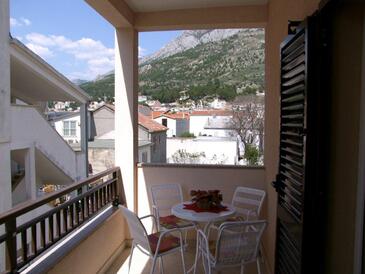 Apartamentos com terraço Baška Voda, Dalmácia Central