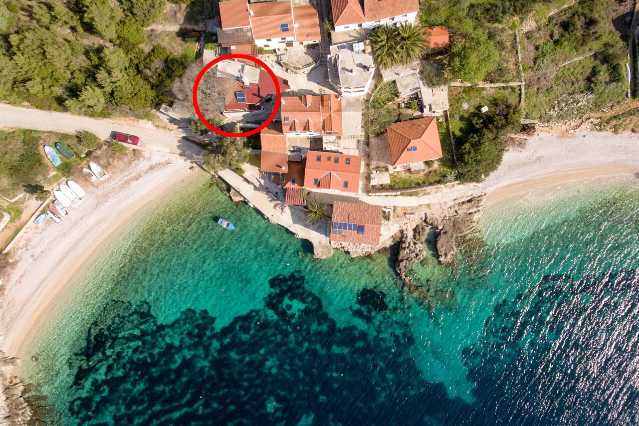 Maison de pêcheur près de la mer Baie Tvrdni Dolac, Hvar - 13018