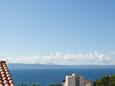 Tučepi, Balcon 1 - vue dans l’hébergement en type apartment, animaux acceptés et WiFi.