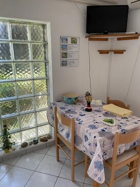 Zaklopatica, Spisestue i overnattingstype apartment, klimaanlegg tilgjengelig jeg WiFi.