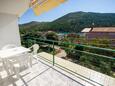 Grebaštica, Balcon dans l’hébergement en type apartment, avec la vue sur la mer et WiFi.