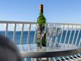 Podstrana, Terrasse dans l’hébergement en type apartment, avec la vue sur la mer et WiFi.