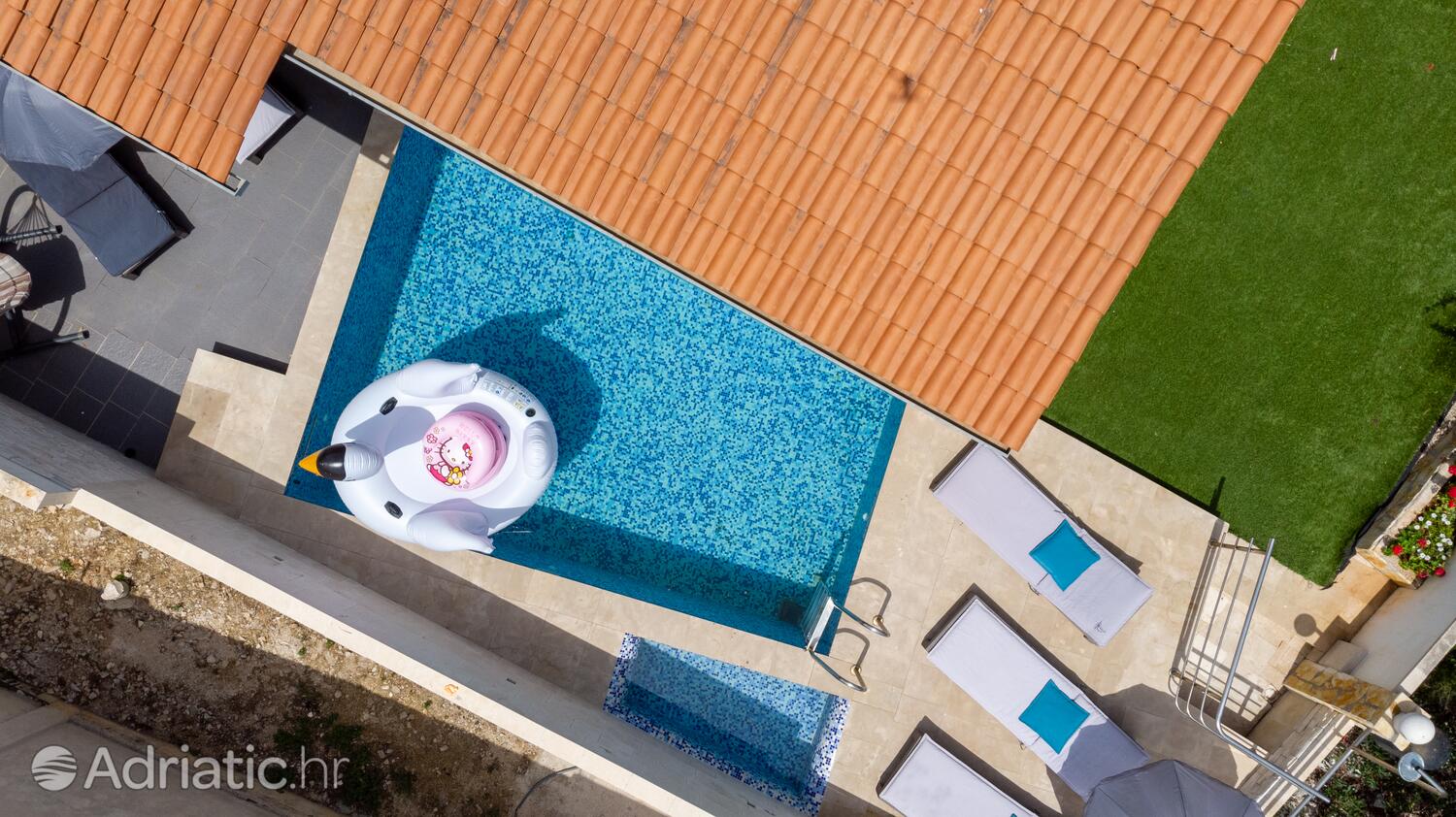 Haus mit Pool für Familien Bucht Koromaslinova, Brac - 15479