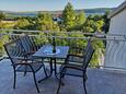 Seline, Terrasse dans l’hébergement en type studio-apartment, avec la vue sur la mer et WiFi.