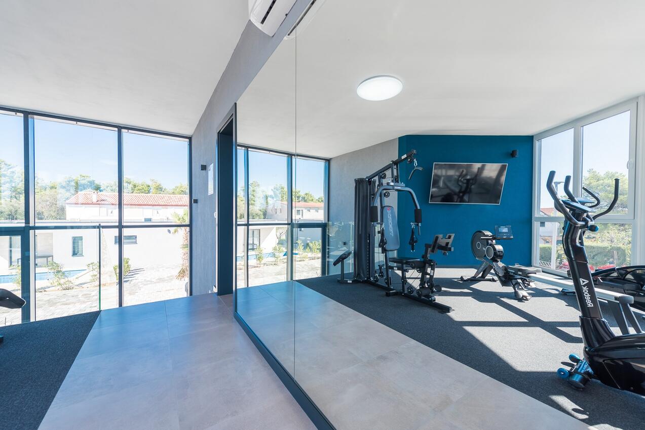 Curte - Vilă de lux cu piscină Vir