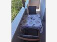 Sveti Filip i Jakov, Balcony in the studio-apartment, with a sea view and WiFi.