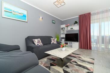 Obývací pokoj Trogir, Obývací pokoj v ubytování typu apartment, WiFi.