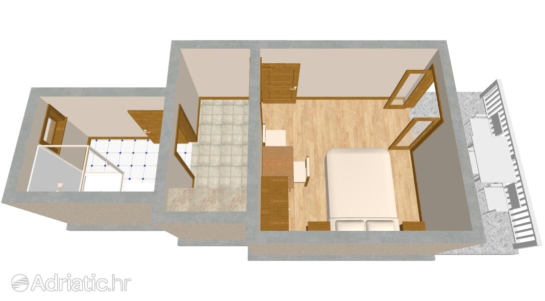 AS-195-a - Kwatery prywatne - Apartamenty nad morzem Sucuraj, Hvar