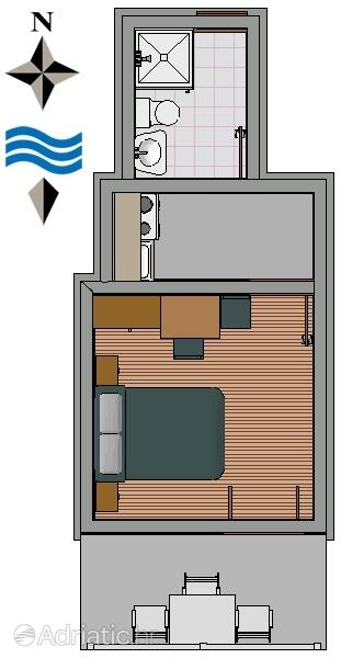 AS-195-a - Kwatery prywatne - Apartamenty nad morzem Sucuraj, Hvar