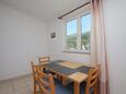 Podstrana, Comedor en alojamiento de tipo studio-apartment, se admiten mascotas y WiFi.
