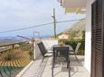 Gornje Sitno, Terrasse dans l’hébergement en type house, avec la vue sur la mer et WiFi.