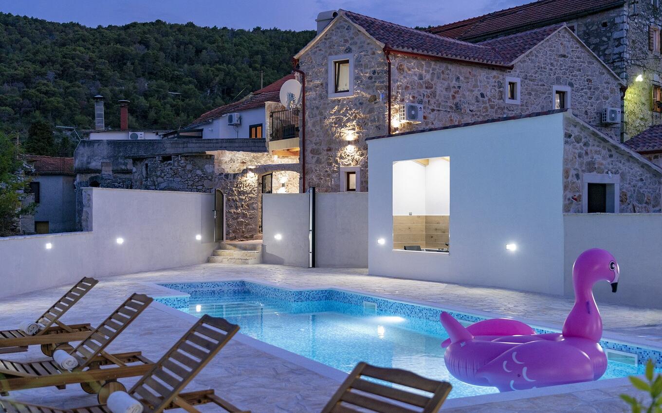 Haus mit Pool für Familien Dol, Hvar - 20338