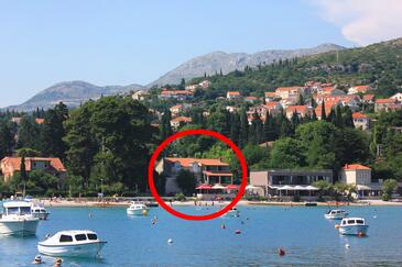 Srebreno, Dubrovnik, Objekt 2146 - Ubytovanie blízko mora s kamienkovou plážou.