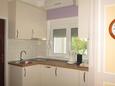 Vir, Keuken in accommodatietype apartment, WiFi.