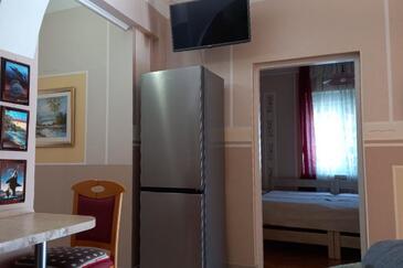 Vir, Woonkamer in accommodatietype apartment, airconditioning beschikbaar en WiFi.