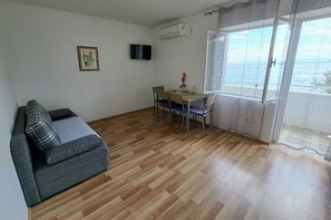 Igrane, Stue i overnattingstype apartment, klimaanlegg tilgjengelig, kjæledyr tillatt jeg WiFi.