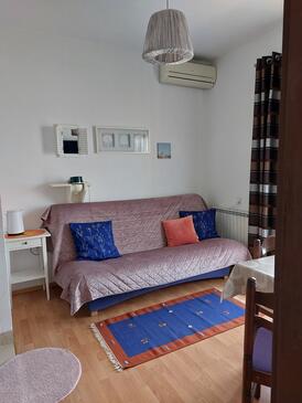 Makarska, Dnevna soba v nastanitvi vrste apartment, dostopna klima in WiFi.