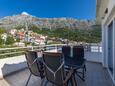 Igrane, Terrasse dans l’hébergement en type apartment, avec la vue sur la mer, animaux acceptés et WiFi.