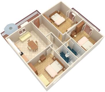 Apartament z tarasem Rovinj, Istria