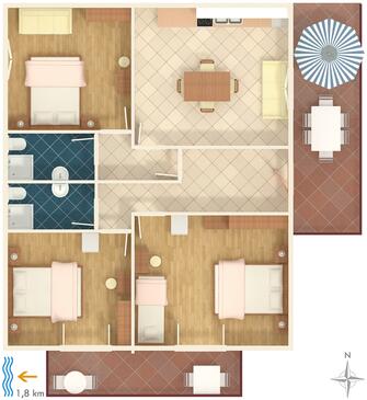 Apartament z tarasem Rovinj, Istria