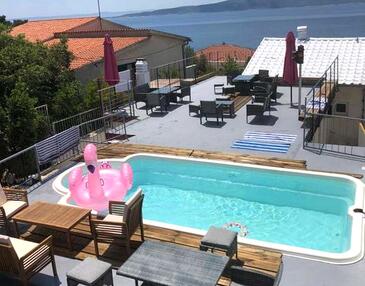 Ferienwohnungen mit Pool für Familien Brela, Makarska - 22910