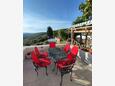 Ustrine, Terrasse 1 dans l’hébergement en type house, avec la vue sur la mer, animaux acceptés et WiFi.