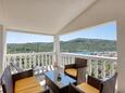 Stupin Čeline, Terrasse dans l’hébergement en type apartment, avec la vue sur la mer et WiFi.