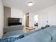 Privlaka, Sala de estar en alojamiento de tipo apartment, WiFi.