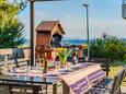 Privlaka, Zadar, Podwórko 23531 - Apartamenty przy morzu z piaszczystą plażą.