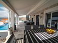 Ražanj, Terrace in the house, with a sea view, (pet friendly) and WiFi.