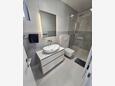 Seline, Bathroom in the studio-apartment, WiFi.