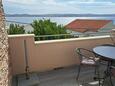 Ribarica, Terrace - view in the studio-apartment, (pet friendly) and WiFi.