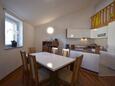 Klimno, Dining room in the apartment, air condition available and WiFi.