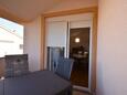 Klimno, Terrace in the apartment, with a sea view and WiFi.